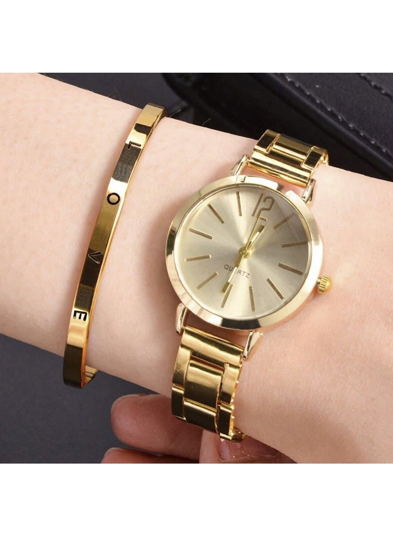 veya ELEGANT WOMEN’S QUARTZ WATCH WITH MATCHING BRACELET - Image 1